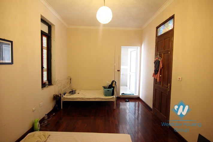 Lakeside colonial villa with lots of characters for rent in Tay Ho